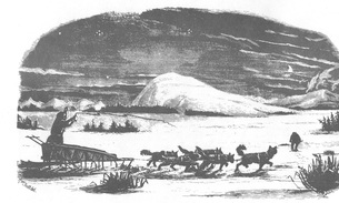 Archival photograph along the historic Iditarod Trail