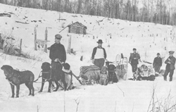 Archival photograph along the historic Iditarod Trail